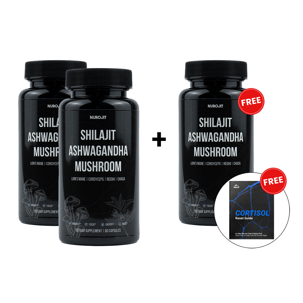 6 in 1 Shilajit Ashwagandha Mushroom Capsules - NuroJit