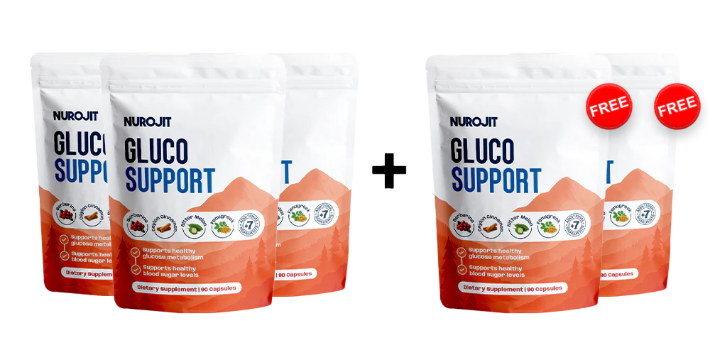 Buy 3 Get 2 Free Gluco Support Capsules - NuroJit