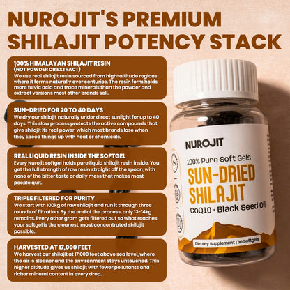Sun-Dried Shilajit Soft Gel