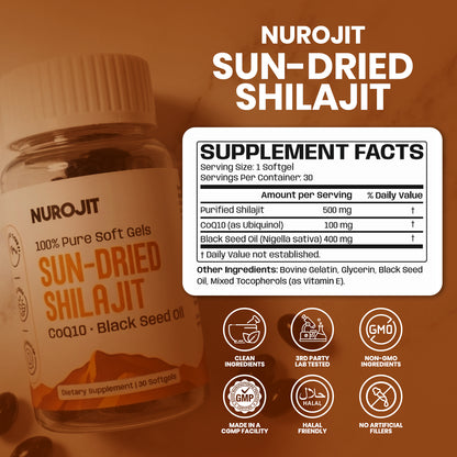 Sun-Dried Shilajit Soft Gel