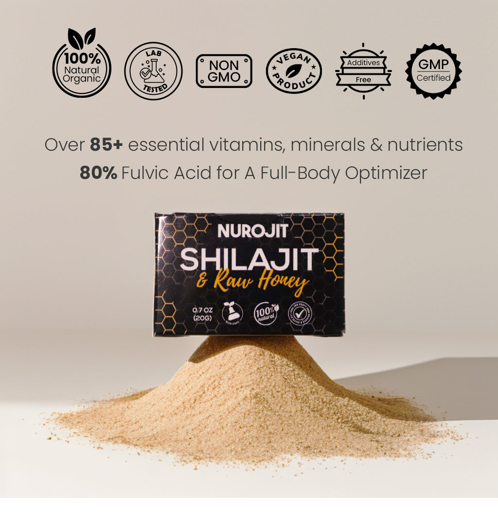 Resina Shilajit de miel cruda