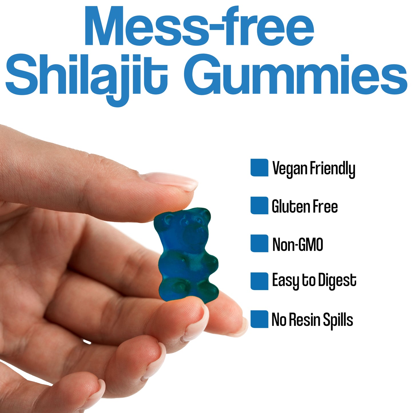 Blueberry Shilajit - 60 Vegan Gummies