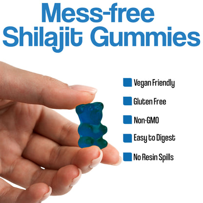 Blueberry Shilajit - 60 Vegan Gummies