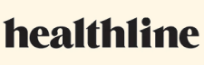 Healthline logo in black text on an off-white background.