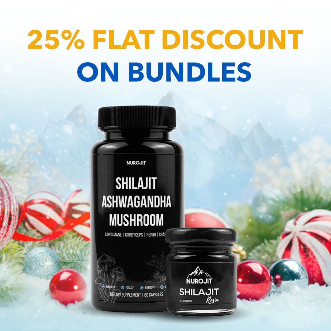 Pure Shilajit Resin & Ashwagandha Mushroom Bundle