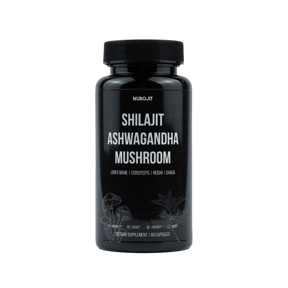 6 in 1 Shilajit Ashwagandha Mushroom Capsules - NuroJit