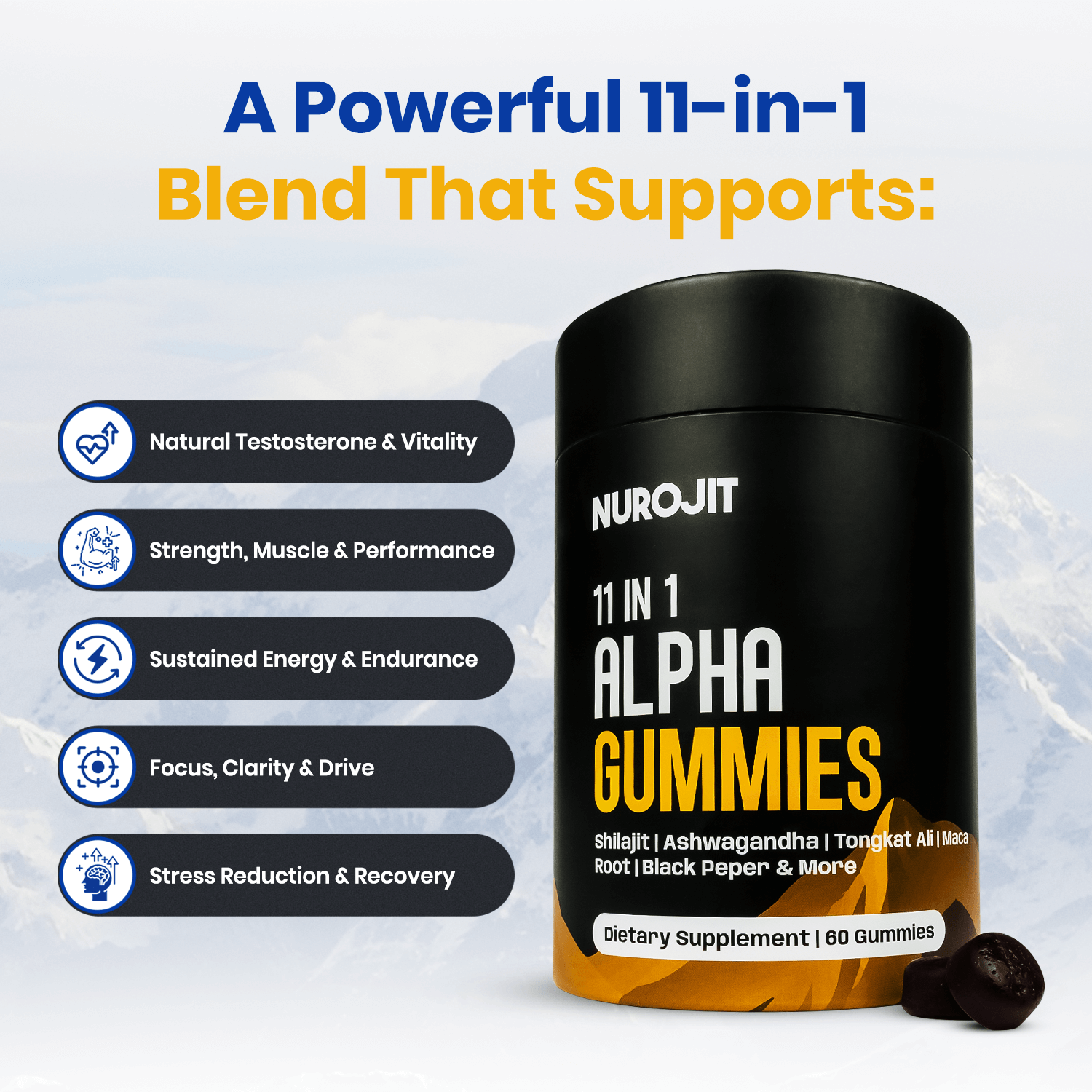 11-in-1 Alpha Gummies - NuroJit