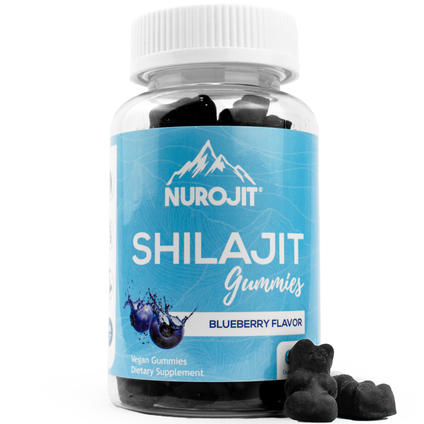 Blueberry Shilajit - 60 Vegan Gummies